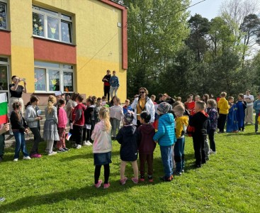 Spotkanie z uczniami PSP4 w Strzelcach Opolskich  - powiększ