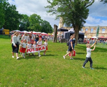 Reprezentacja naszego przedszkola na Dniach Ziemi - powiększ