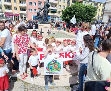 Reprezentacja naszego przedszkola na Dniach Ziemi - powiększ